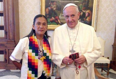 El Papa Francisco recibi� a Milagro Sala en el Vaticano