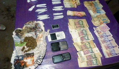 Hallan droga y $24.000 en m�s una decena de allanamientos
