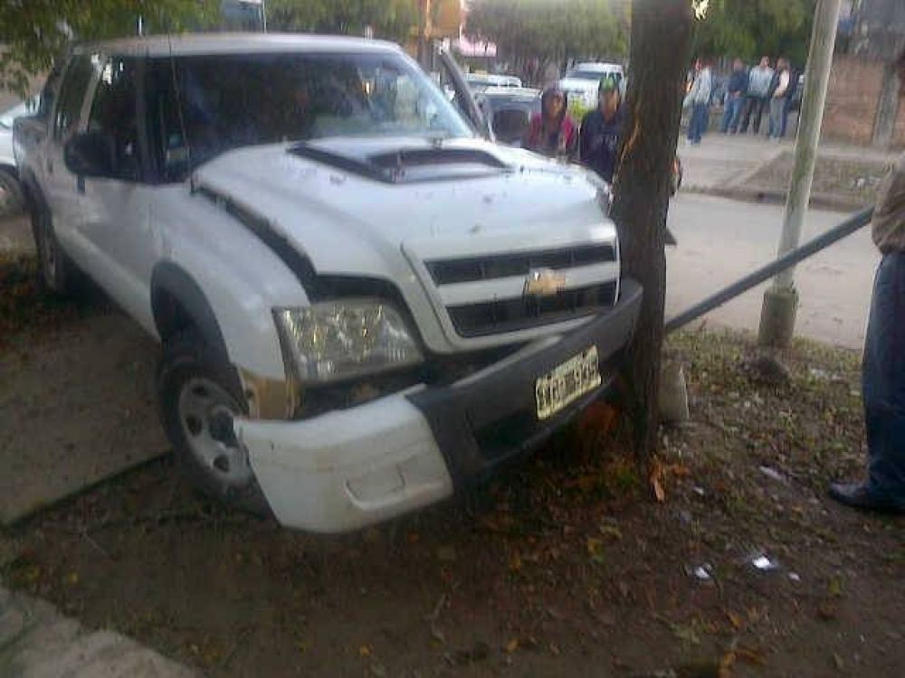 Accidente con suerte