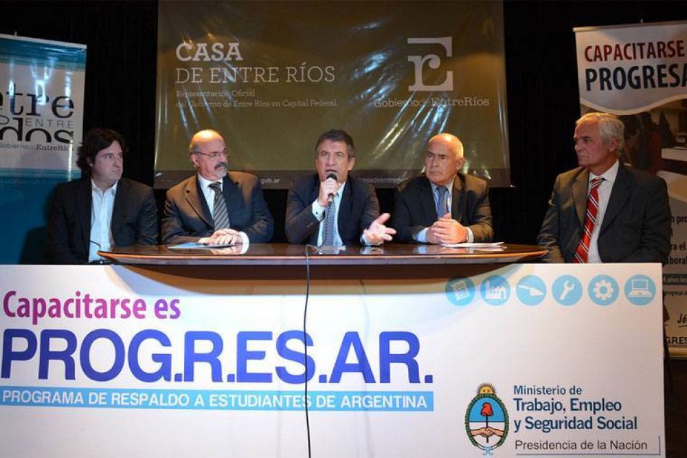 J�venes entrerrianos del Progresar acceder�n a formaci�n profesional