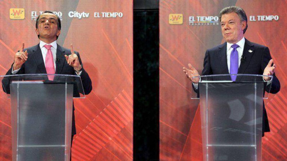 Colombia: Zuluaga y Santos subieron el tono en el �ltimo debate presidencial televisado