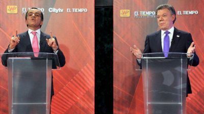 Colombia: Zuluaga y Santos subieron el tono en el �ltimo debate presidencial televisado