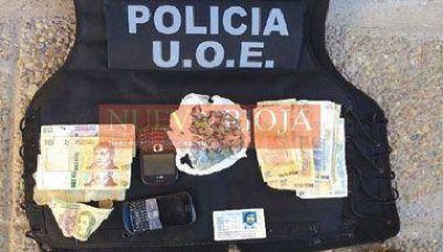 Presos con droga en pleno centro