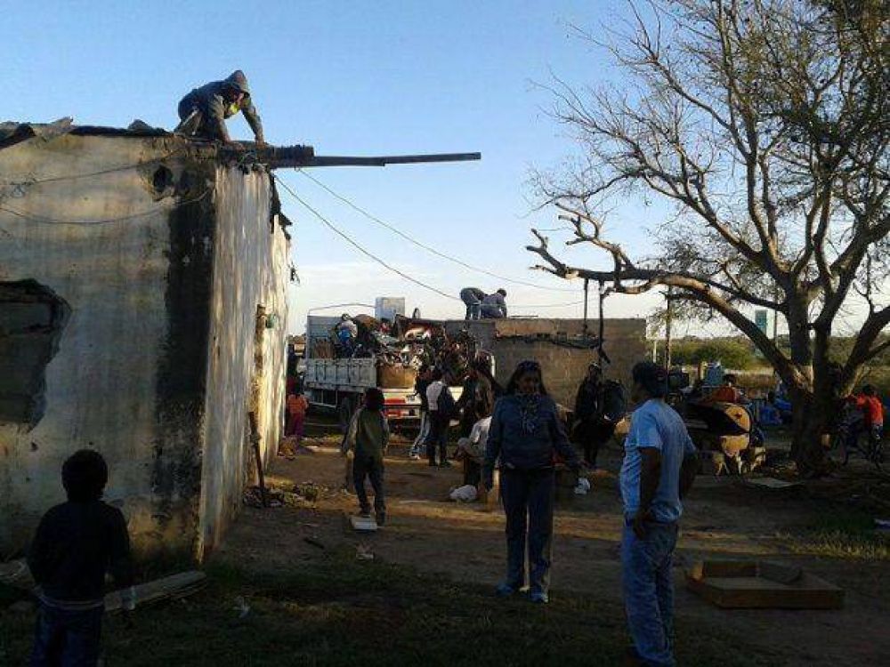 Desalojaron a 16 familias en Valle Viejo