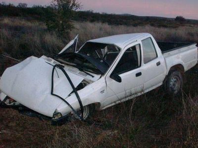 Dos lesionados en un choque en la ruta 152
