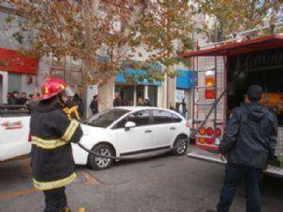 P�nico en un local de pleno centro por un principio de incendio