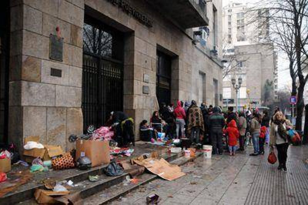 Violenta protesta en el municipio por reclamo por construcci�n de viviendas