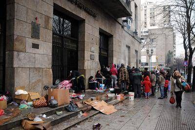 Violenta protesta en el municipio por reclamo por construcci�n de viviendas