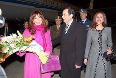 Cristina recibi� el cari�o de la gente