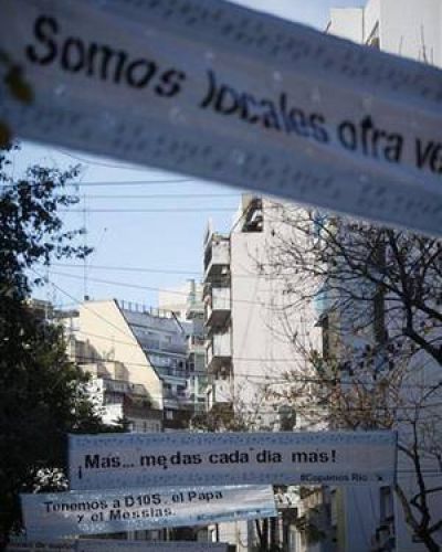 La fiebre mundialista lleg� a las calles de Caballito