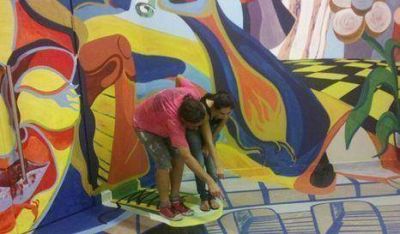 Pintan en 3D la calle de la Legislatura porte�a