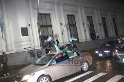Un festejo a la altura del partido