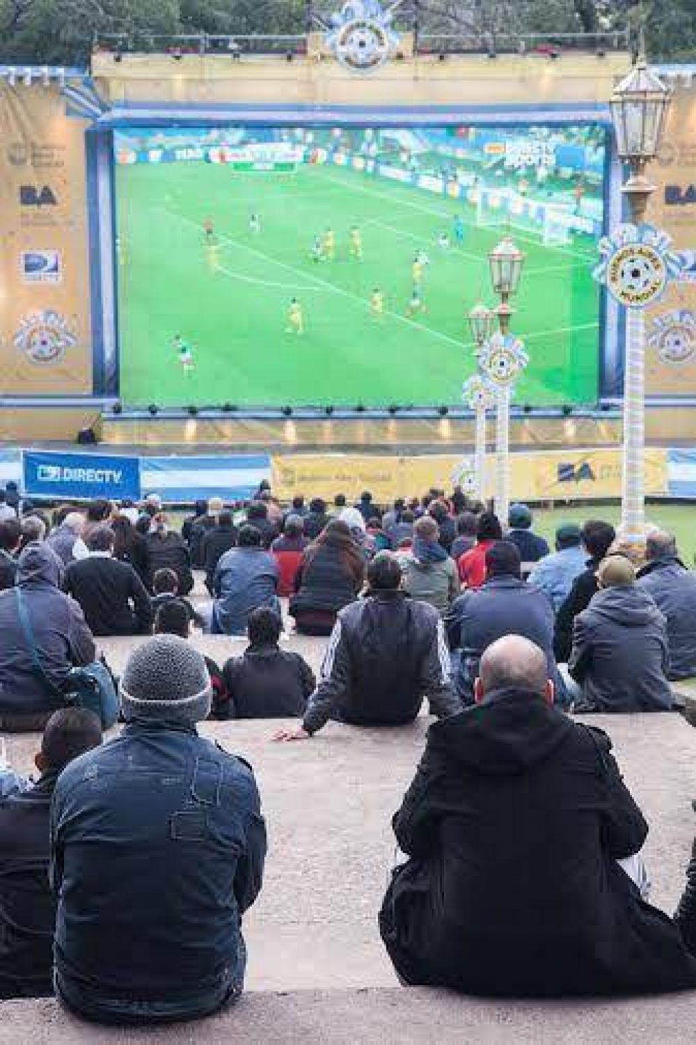Viv� el Mundial en pantalla gigante