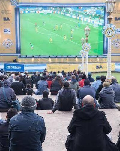 Viv� el Mundial en pantalla gigante