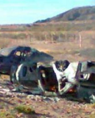 Choque, vuelco, incendio y muerte en San Blas de los Sauces