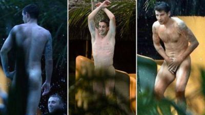 Pol�mica por futbolistas croatas desnudos en la pileta del hotel