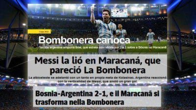El mundo del f�tbol destaca que Argentina convirti� al Maracan� 