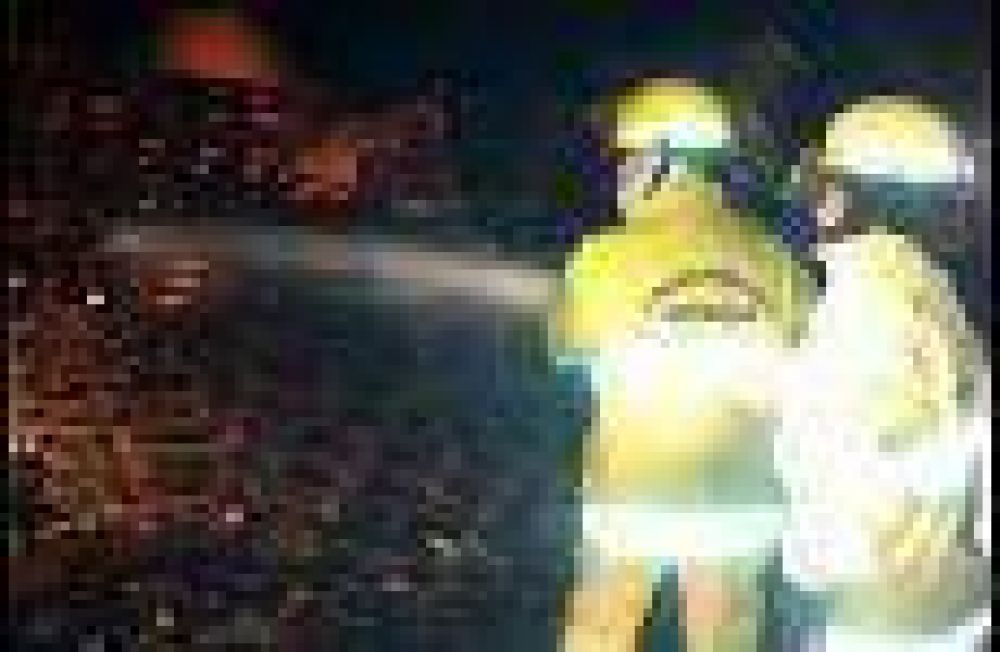 Un incendio en un galp�n de Guaymall�n afect� a 10.000 palets de madera