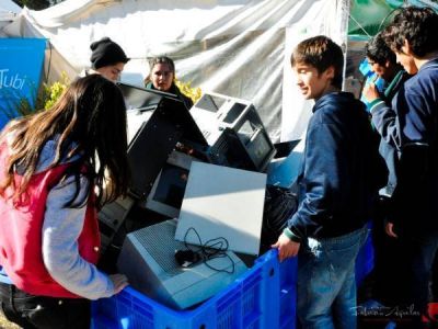 Prueba superada: recolectaron m�s de 400 kilos de basura electr�nica