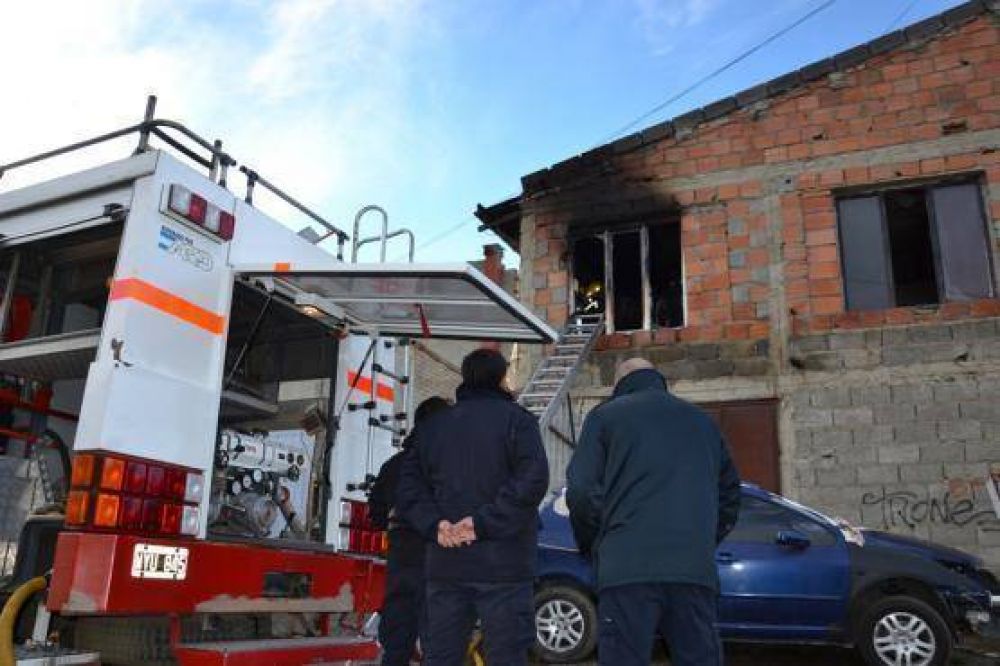Incendio en una vivienda a ra�z de un cortocircuito