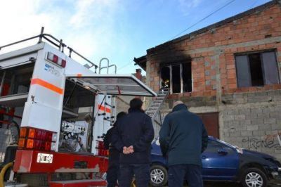 Incendio en una vivienda a ra�z de un cortocircuito