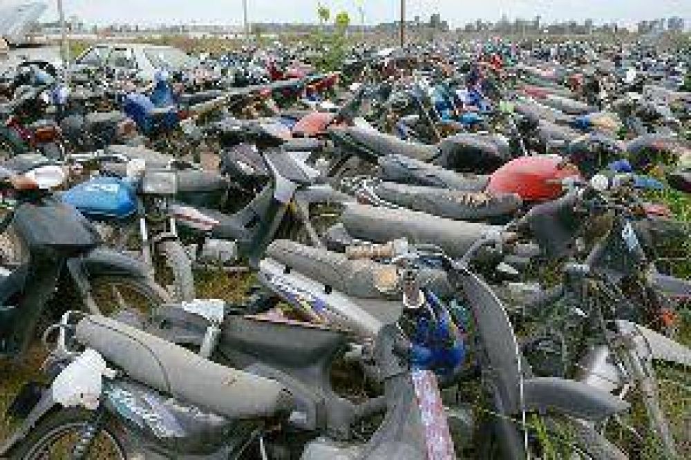 M�s de 1.000 motos ir�an a subasta o desguace por abandono