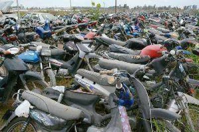 M�s de 1.000 motos ir�an a subasta o desguace por abandono