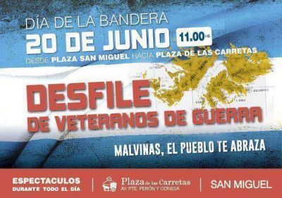 Veteranos de Guerra desfilar�n en San Miguel por el D�a de la Bandera