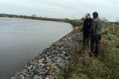 La provincia intensifica los trabajos en las defensas costeras sobre la ruta provincial N� 1