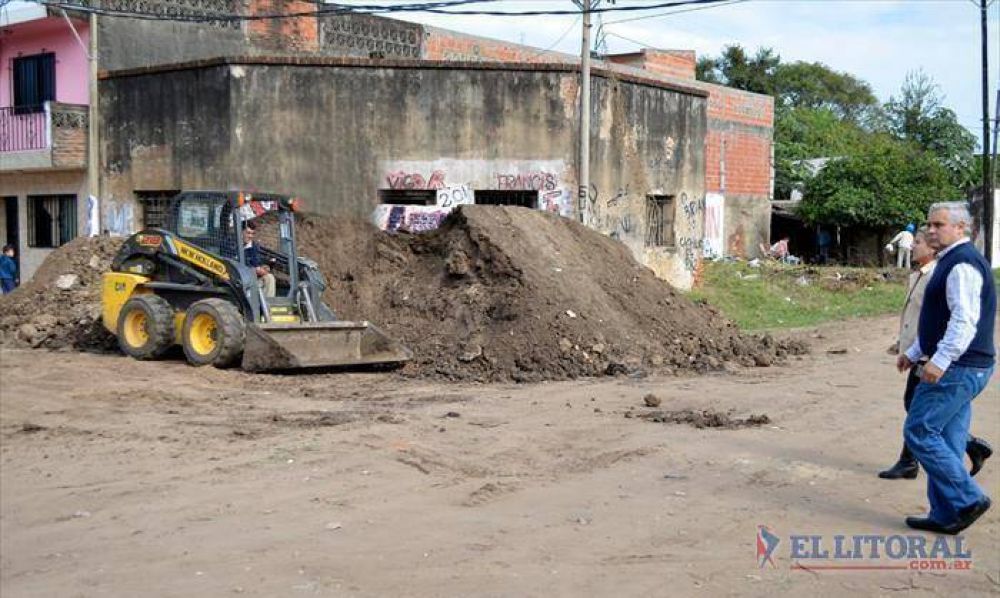 Comenzaron tareas de pavimentaci�n en el barrio Pompeya