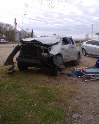 Cinco heridos tras un fuerte choque en la autopista de las Serran�as Puntanas