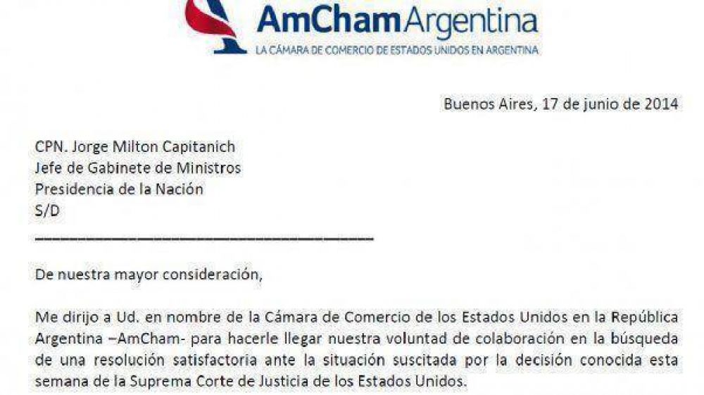 Empresarios de EE.UU. expresaron su voluntad de colaborar con Argentina