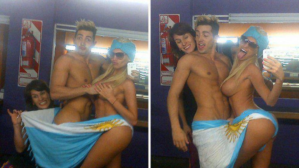 Pol�micas fotos hot de Vicky Xipolitakis en el D�a de la Bandera