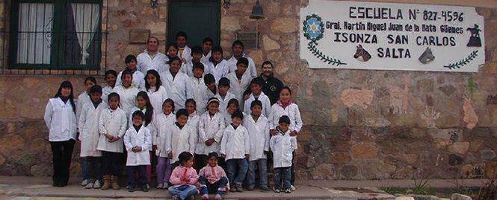 Comienza el invierno y la escuela de Isonza sigue con techos rotos