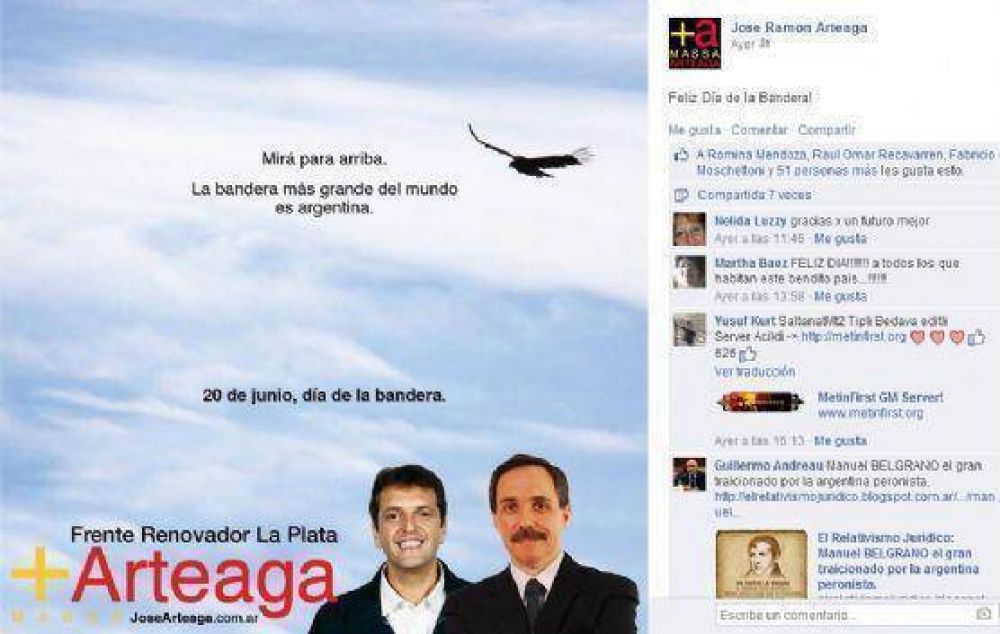 Extra�o homenaje: �El edil massista Jos� Arteaga ultraj� a la bandera nacional?