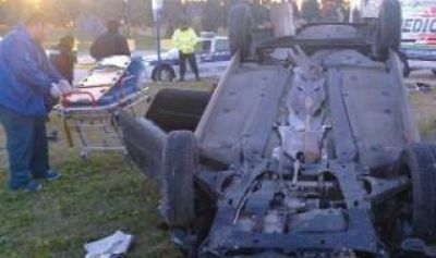 Persecuci�n y vuelco en La Plata: Tres detenidos por intento de robo