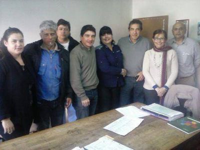 El secretario General de ATE visit� el Consejo Escolar
