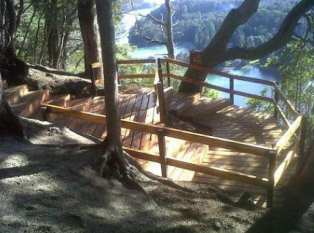 Remodelaron los miradores de la pennsula Quetrihu