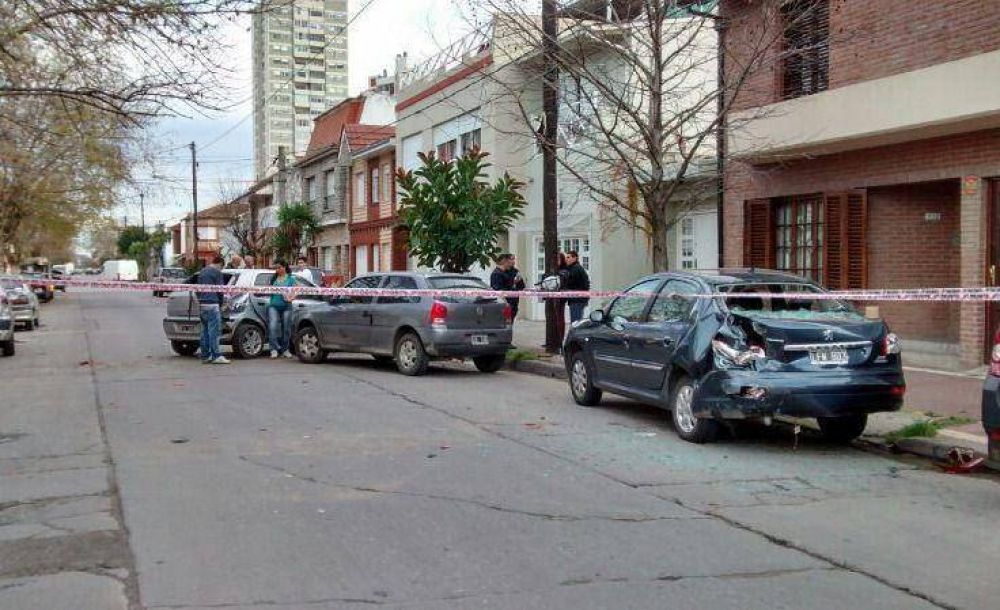 Choque m�ltiple en Avellaneda y 14 de Julio