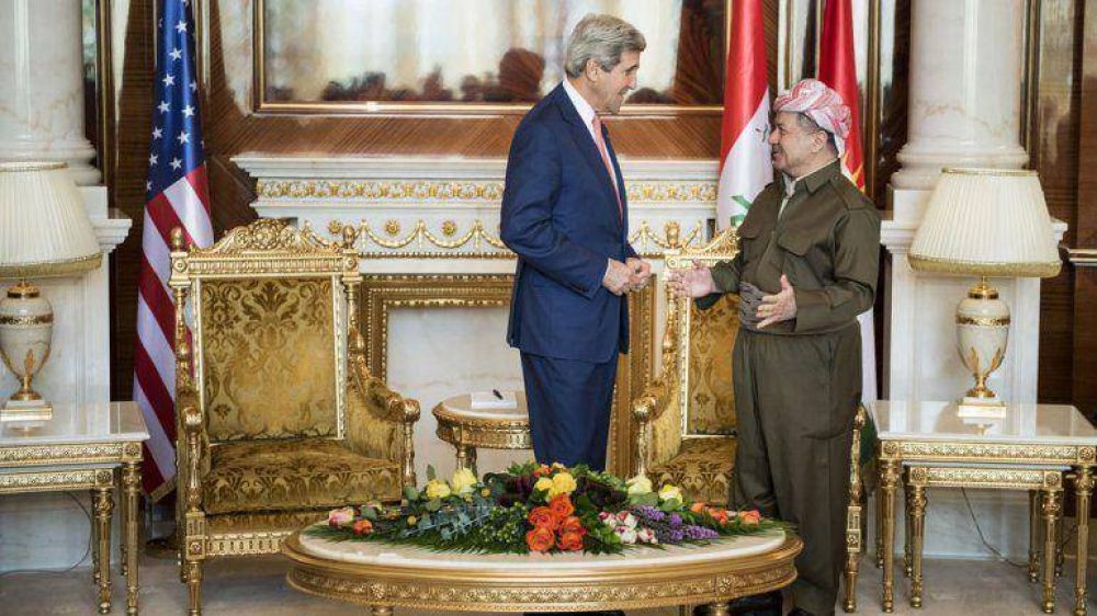 John Kerry visita el Kurdist�n iraqu� en su gira para frenar el avance del terrorismo isl�mico