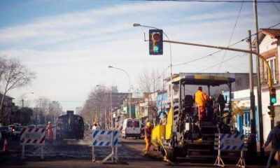 Avanza la obra de repavimentaci�n de la avenida Col�n