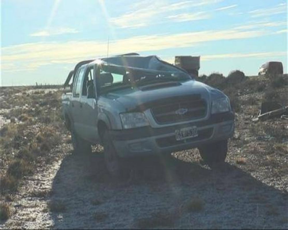 Madrugada con 3 vuelcos en rutas cercanas a Pico Truncado