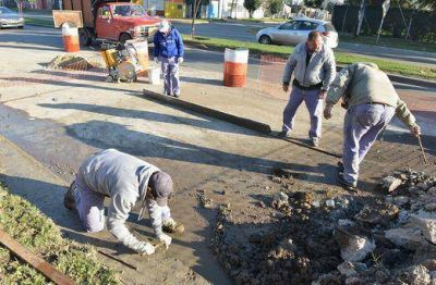Malvinas Argentinas repara el asfalto de la Ruta Provincial N� 197