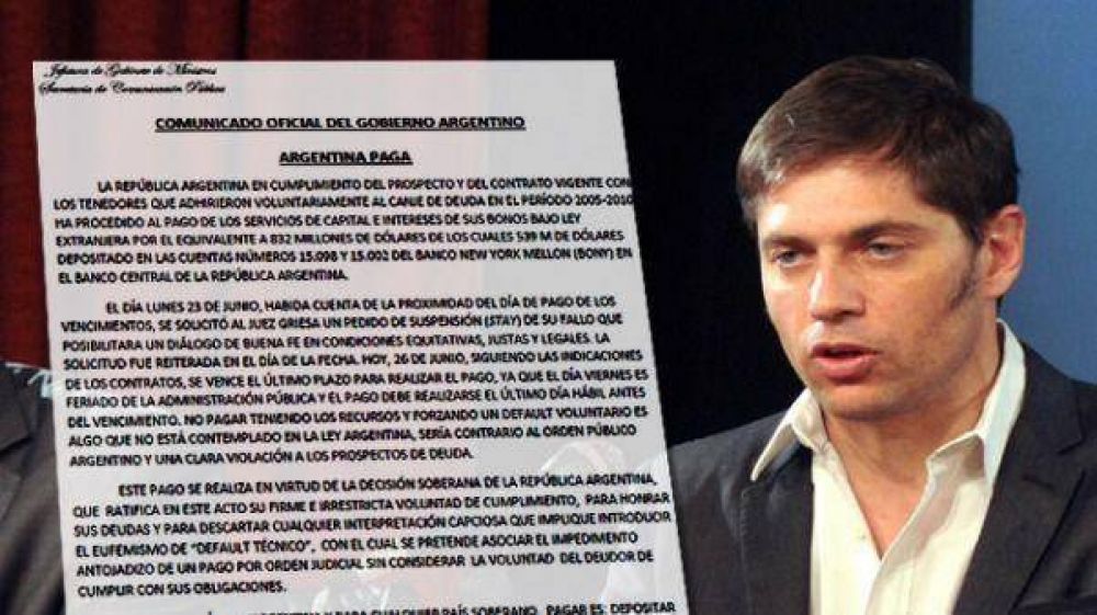 Argentina amenaza con llevar a EEUU y a Griesa a tribunales internacionales