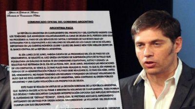 Argentina amenaza con llevar a EEUU y a Griesa a tribunales internacionales