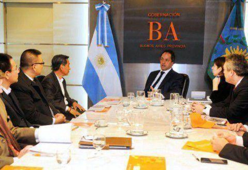 Scioli se reuni� con empresarios chinos con eje en desarrollo e inversiones 