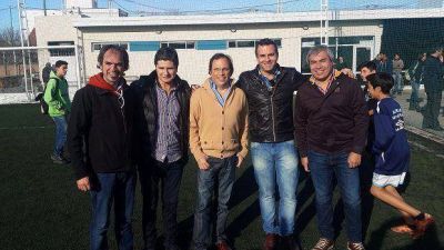 Los concejales de Lan�s junto a Dario Giustozzi en Mar del Plata