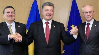 A pesar de las amenazas de Rusia, Ucrania firm� los acuerdos para unirse a la Uni�n Europea