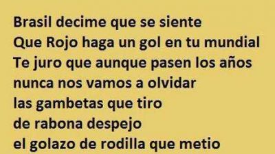 Decime qu� se siente, que Rojo haga un gol en tu Mundial...