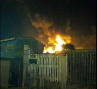 Un incendio destruy� un dep�sito en Tigre